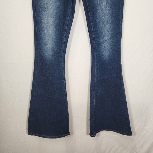 Kendall & Kylie Blue Flare Denim Jeans - Picture 4 of 10